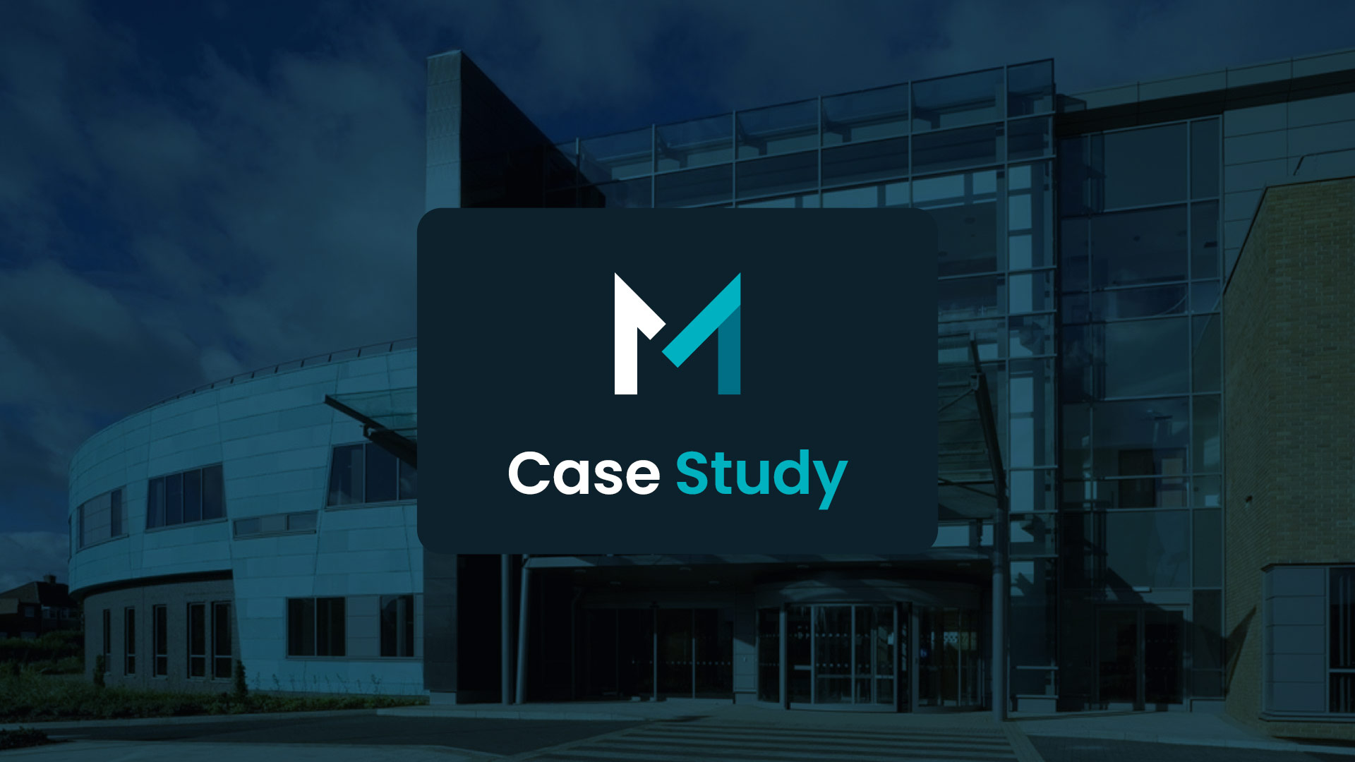 The MVision AI Logo appears with the words 'Case Study' beneath it. In the background, is the Northern Centre for Cancer Care.